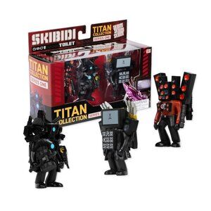 Titan Collection Skibidi Toilet Series One 3 Figure Set